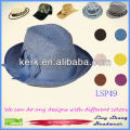 Graceful Blue Bowknot Paper Made 100% Straw Hat ,LSP49